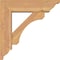 Ekena Millwork Legacy Traditional Smooth Bracket w/ Offset Brace, Western Red Cedar, 5 1/2"W x 18"D x 18"H BKT0604X18X18LEC01SWR - alternate 3